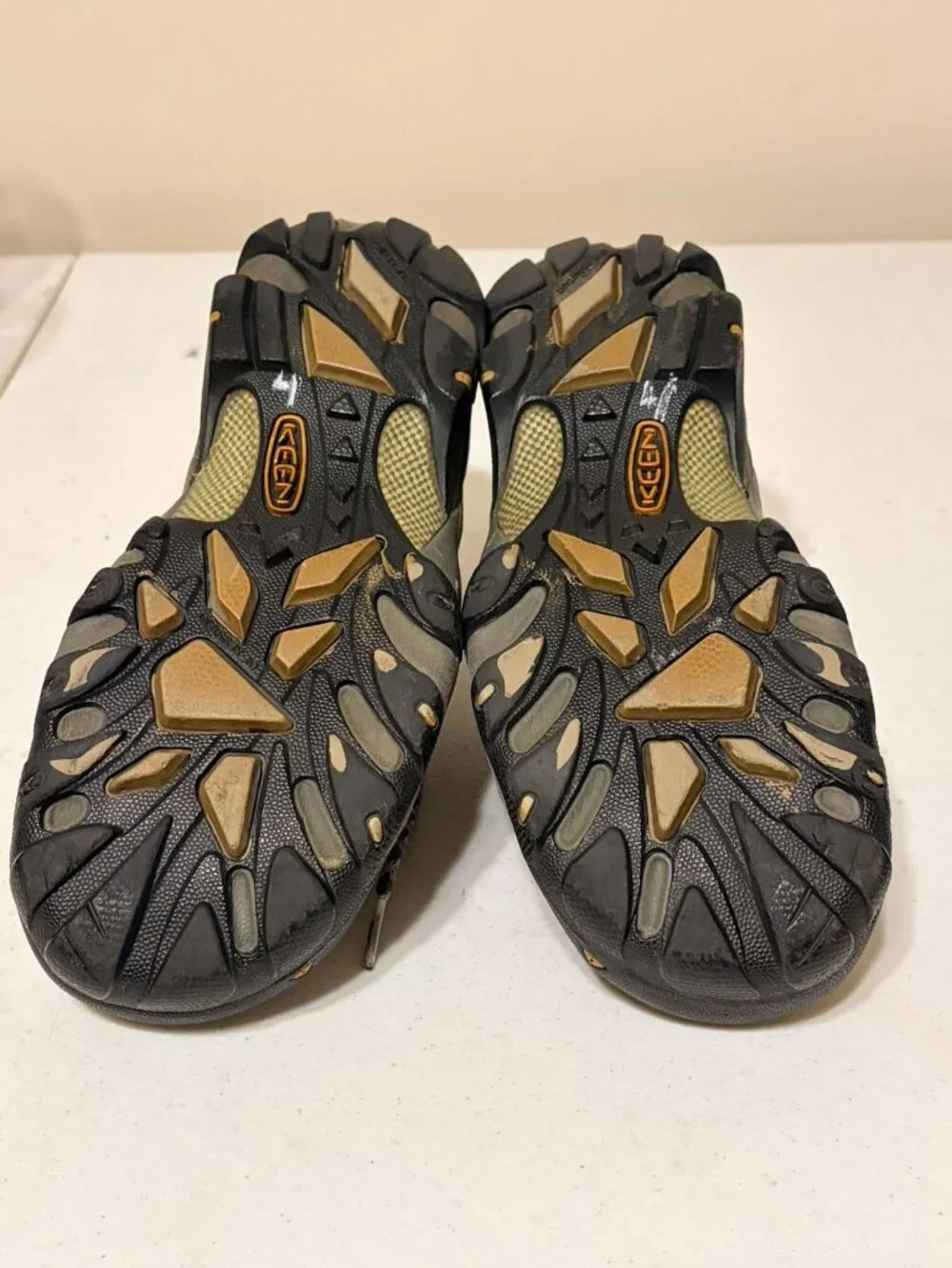 Keen Keen Utility Flint Low Steel Toe Work Shoes Drizzle/Surf Spray Gray Sz 7.5